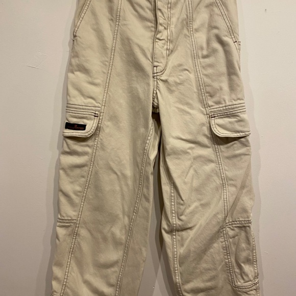 Urban Outfitters BDG White Blaine Cargo Skater Denim Pants Size 26 - Picture 5 of 7